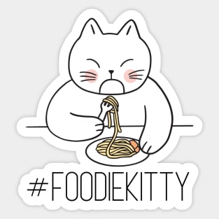 Foodie Kitty Sticker